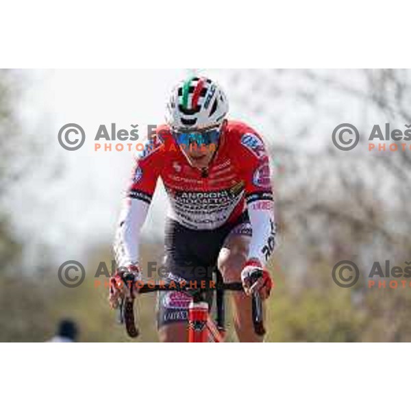 Ziga Jerman racing at Grand Prix of Slovenian Istria - UCI cycling race in Izola on March 21, 2021