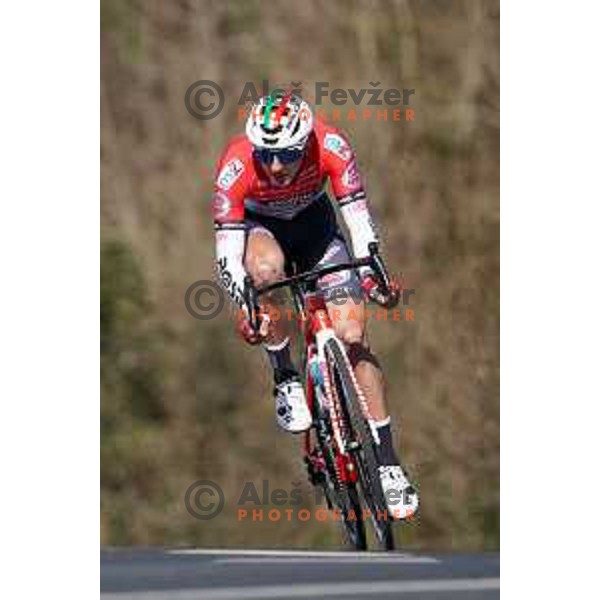 Ziga Jerman racing at Grand Prix of Slovenian Istria - UCI cycling race in Izola on March 21, 2021