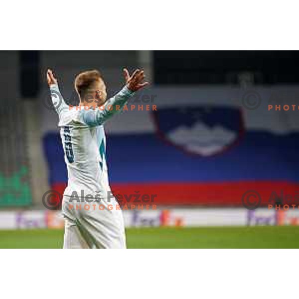 Sandi Lovric in action during FIFA World Cup Qualifying round match between Slovenia and Croatia in Ljubljana, Slovenia on March 24, 2021