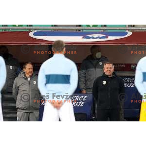 Matjaz Kek at FIFA World Cup Qualifying round match between Slovenia and Croatia in Ljubljana, Slovenia on March 24, 2021