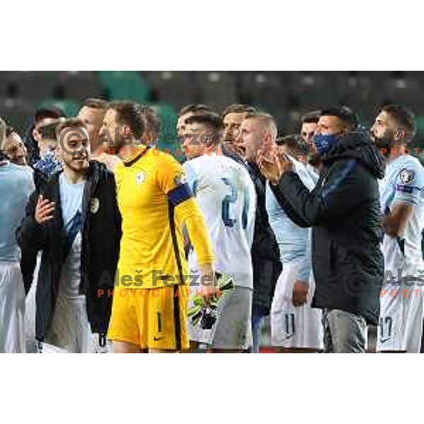 Jan Oblak in action during FIFA World Cup Qualifying round match between Slovenia and Croatia in Ljubljana, Slovenia on March 24, 2021