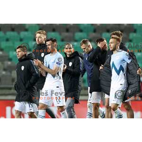 in action during FIFA World Cup Qualifying round match between Slovenia and Croatia in Ljubljana, Slovenia on March 24, 2021