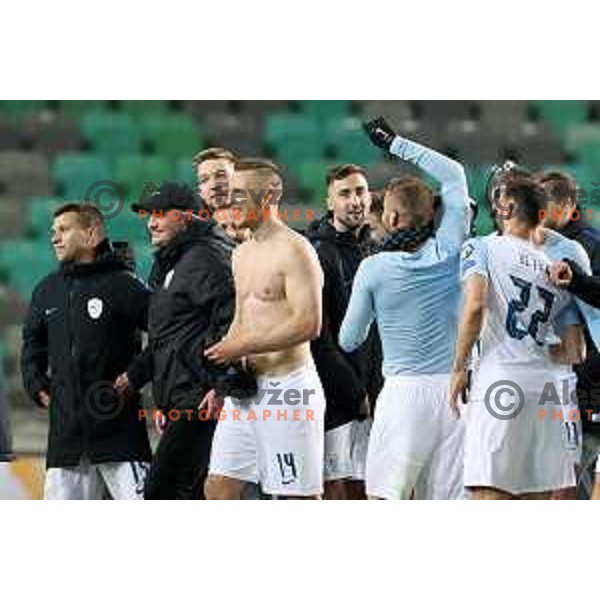 in action during FIFA World Cup Qualifying round match between Slovenia and Croatia in Ljubljana, Slovenia on March 24, 2021