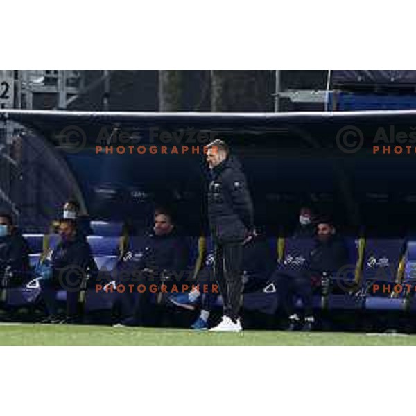 Igor Biscan at UEFA Euro Under 21 match between Croatia and Portugal in Koper, Slovenia on March 25, 2021