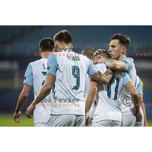 in action during U21 UEFA European Championship 2021 football match between Slovenia and Czech Republic in Arena Z’dezele, Celje, Slovenia on March 27, 2021