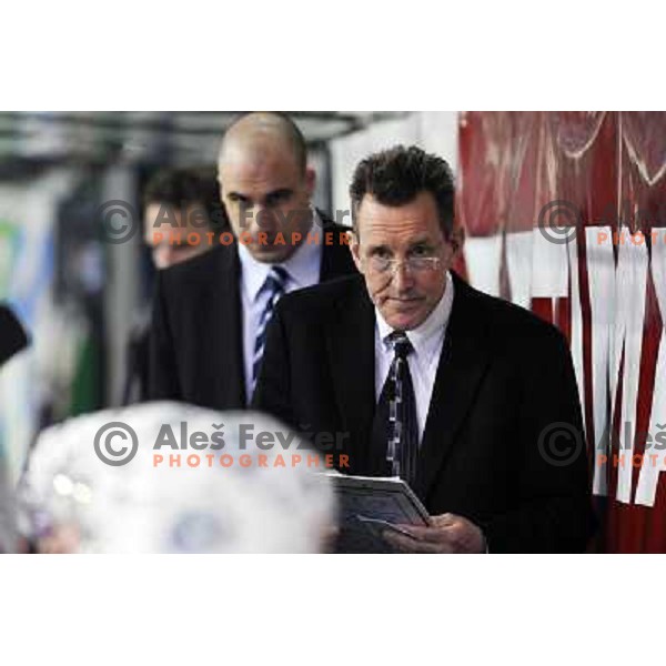 Doug Bradley at Ice Hockey match ZM Olimpija - Acroni Jesence - Third game of the final of the Slovenian championship ,played in Hala Tivoli Ljubljana 08.04.2008, Jesenice won 2:1 
