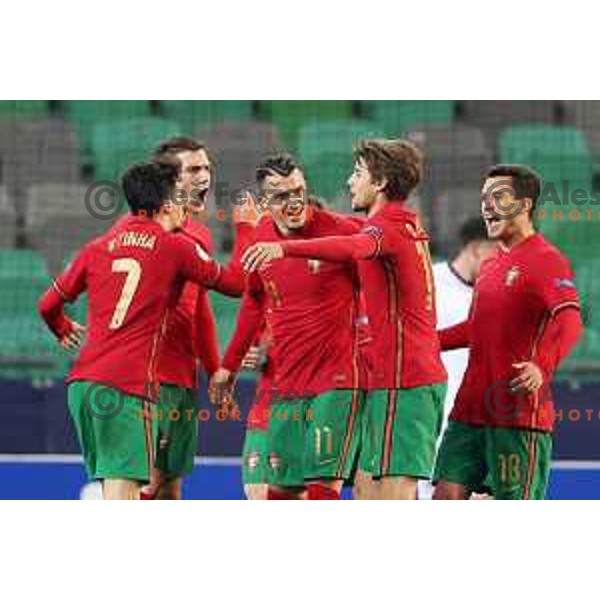Dani Carvalho at UEFA Euro Under 21 match between Portugal and England in Ljubljana, Slovenia on March 28, 2021