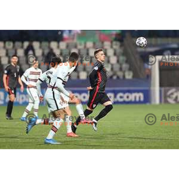 Dario Vizinger at UEFA Euro Under 21 match between Croatia and Portugal in Koper, Slovenia on March 25, 2021