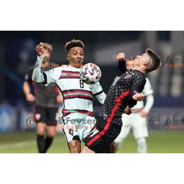 Dario Vizinger at UEFA Euro Under 21 match between Croatia and Portugal in Koper, Slovenia on March 25, 2021