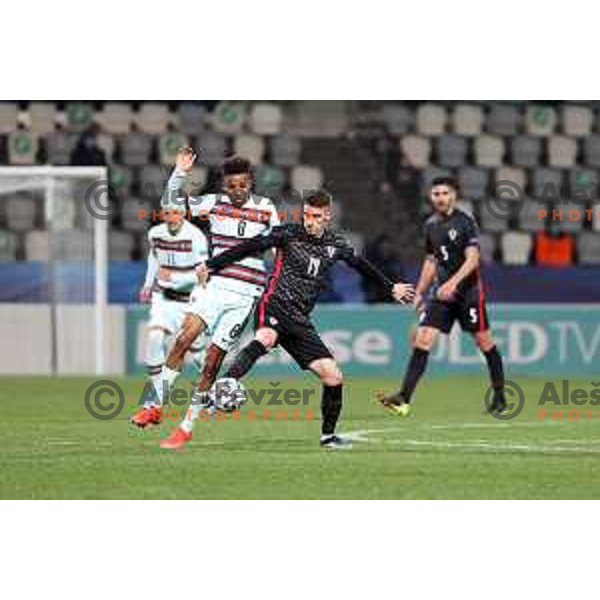 Dario Vizinger at UEFA Euro Under 21 match between Croatia and Portugal in Koper, Slovenia on March 25, 2021