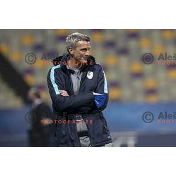 Milenko Acimovic, head coach of Slovenia at European Under- 21 Championship 2021 football match between Slovenia and Italy in Maribor, Slovenia on March 30, 2021