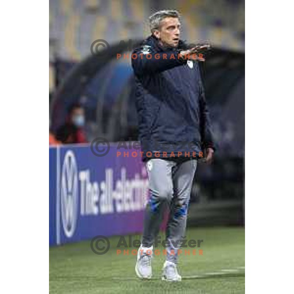 Milenko Acimovic, head coach of Slovenia at European Under- 21 Championship 2021 football match between Slovenia and Italy in Maribor, Slovenia on March 30, 2021