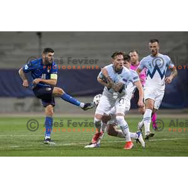 at European Under- 21 Championship 2021 football match between Slovenia and Italy in Maribor, Slovenia on March 30, 2021