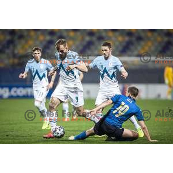 at European Under- 21 Championship 2021 football match between Slovenia and Italy in Maribor, Slovenia on March 30, 2021