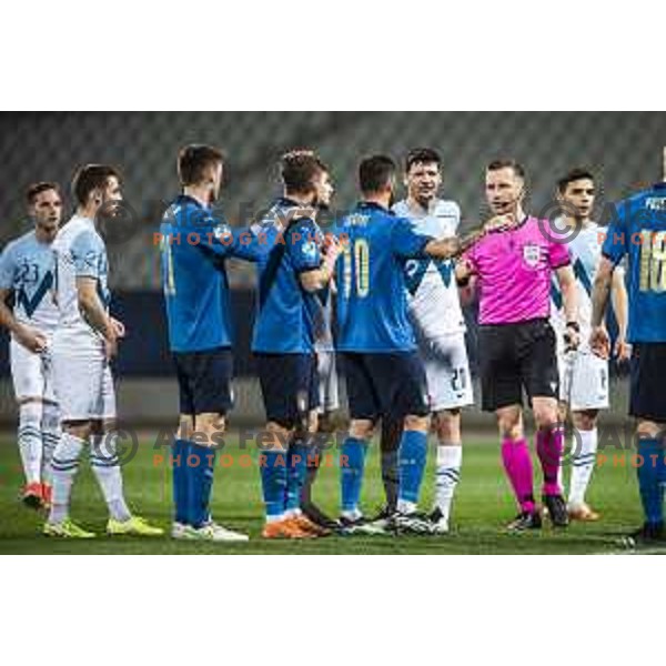 at European Under- 21 Championship 2021 football match between Slovenia and Italy in Maribor, Slovenia on March 30, 2021