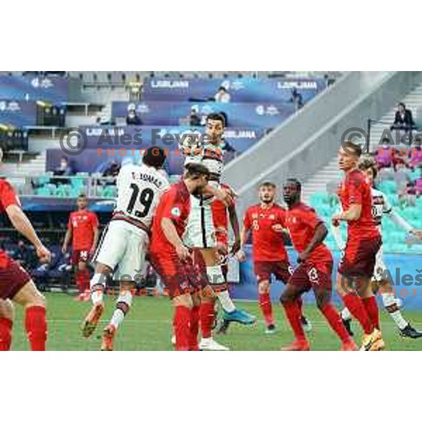 European Under 21 Championship football match between Switzerland and Portugal in Ljubljana, Slovenia on March 31, 2021