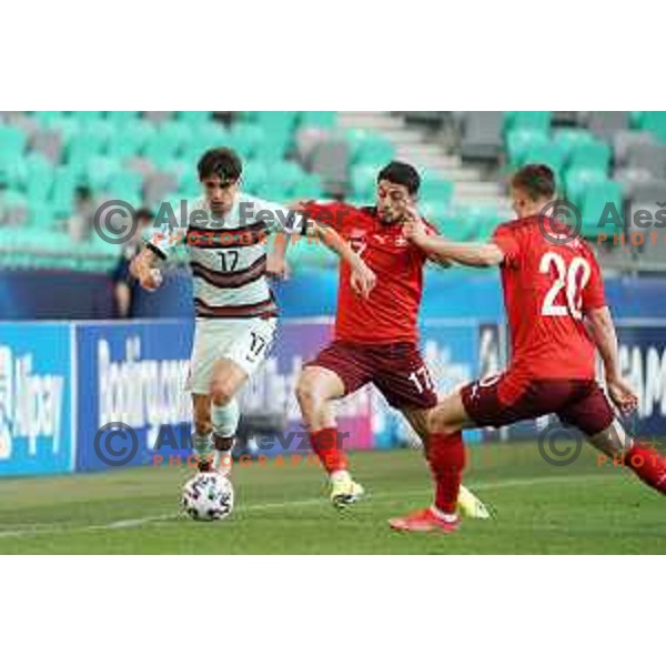 European Under 21 Championship football match between Switzerland and Portugal in Ljubljana, Slovenia on March 31, 2021
