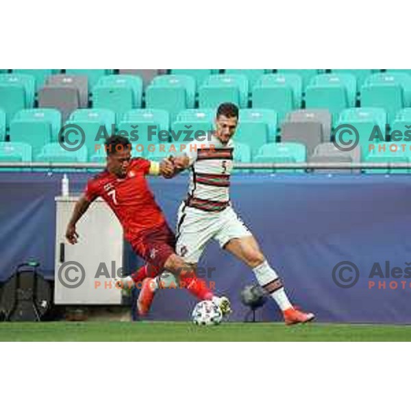 European Under 21 Championship football match between Switzerland and Portugal in Ljubljana, Slovenia on March 31, 2021