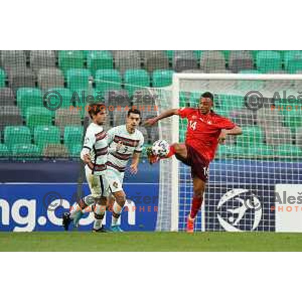 European Under 21 Championship football match between Switzerland and Portugal in Ljubljana, Slovenia on March 31, 2021