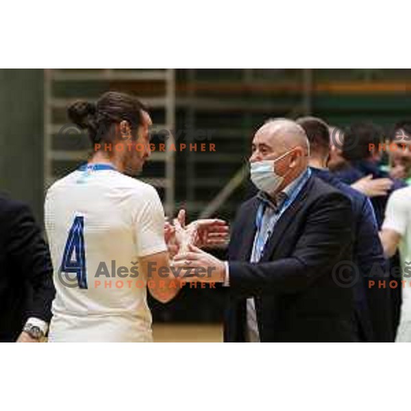 Radenko Mijatovic during European Qualifiers futsal match between Slovenia and Latvia in Lasko, Slovenia on April 12, 2021