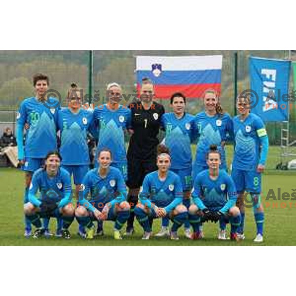 Mateja Zver in action during Women’s friendly football match between Slovenia and Slovakia in Catez ob Savi, Slovenia on April 13, 2021