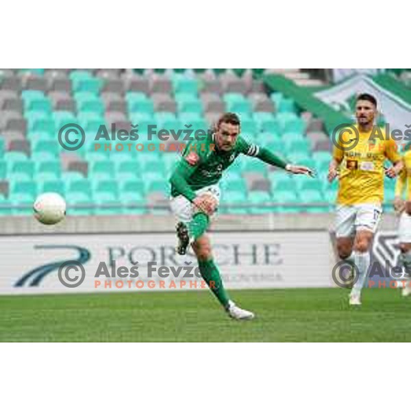 Timi Max Elsnik in action during Prva Liga Telekom Slovenije 2020-2021 football match between Olimpija and Bravo in SRC Stozice, Ljubljana, Slovenia on April 13, 2021
