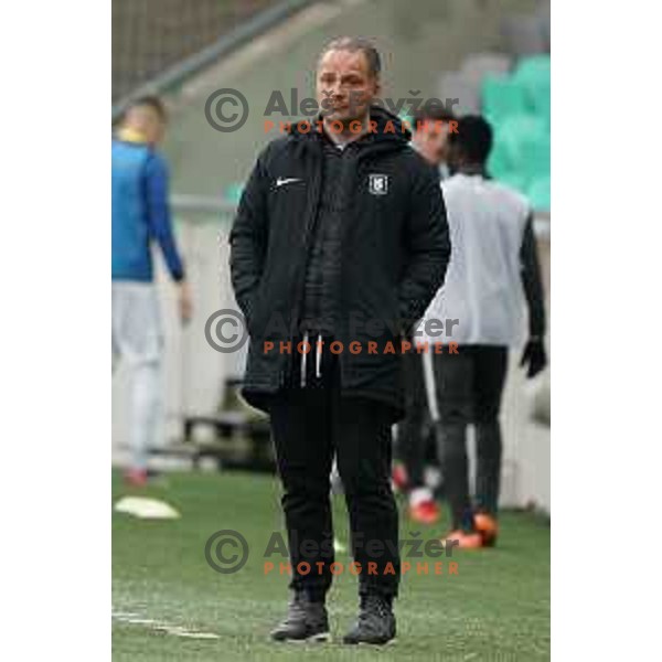 Head coach Goran Stankovic during Prva Liga Telekom Slovenije 2020-2021 football match between Olimpija and Bravo in SRC Stozice, Ljubljana, Slovenia on April 13, 2021