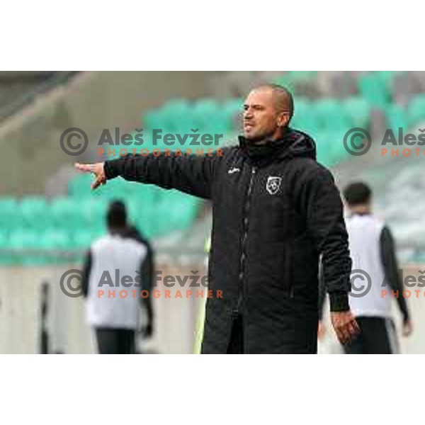 Head coach Dejan Grabic during Prva Liga Telekom Slovenije 2020-2021 football match between Olimpija and Bravo in SRC Stozice, Ljubljana, Slovenia on April 13, 2021
