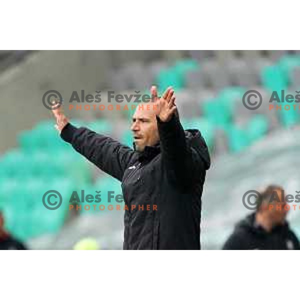 Dejan Grabic during Prva liga Telekom Slovenije 2020-2021 football match between Olimpija and Bravo in SRC Stozice, Ljubljana on April 13, 2021