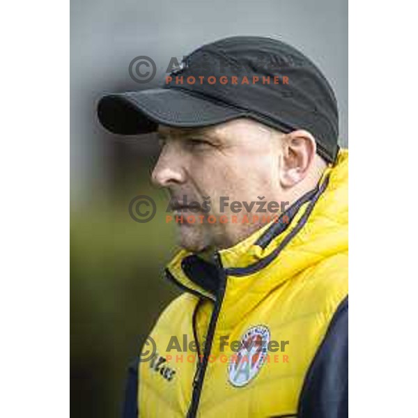Oskar Drobne, head coach of Aluminij during Prva liga Telekom Slovenije football match between Aluminij and Maribor in Kidricevo, Slovenija on April 16, 2021