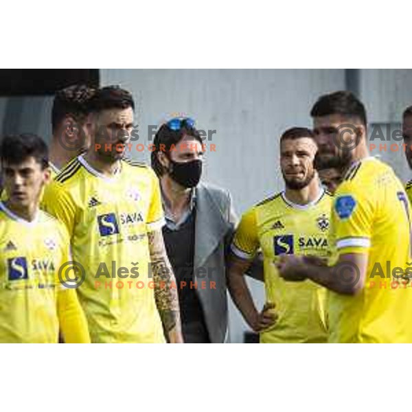 Marko Suler and Jan Mlakar during Prva liga Telekom Slovenije football match between Aluminij and Maribor in Kidricevo, Slovenija on April 16, 2021
