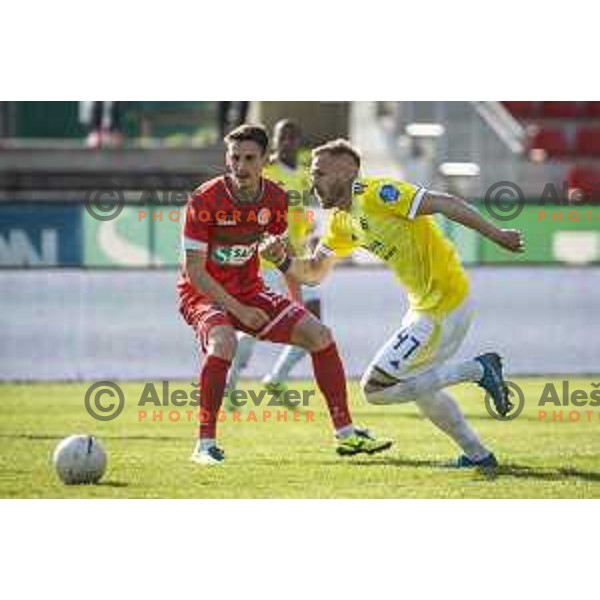 Andrej Kotnik in action during Prva liga Telekom Slovenije football match between Aluminij and Maribor in Kidricevo, Slovenija on April 16, 2021