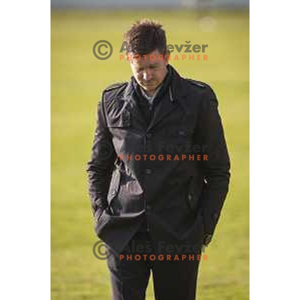 Head coach Simon Rozman during Prva liga Telekom Slovenije football match between Aluminij and Maribor in Kidricevo, Slovenija on April 16, 2021