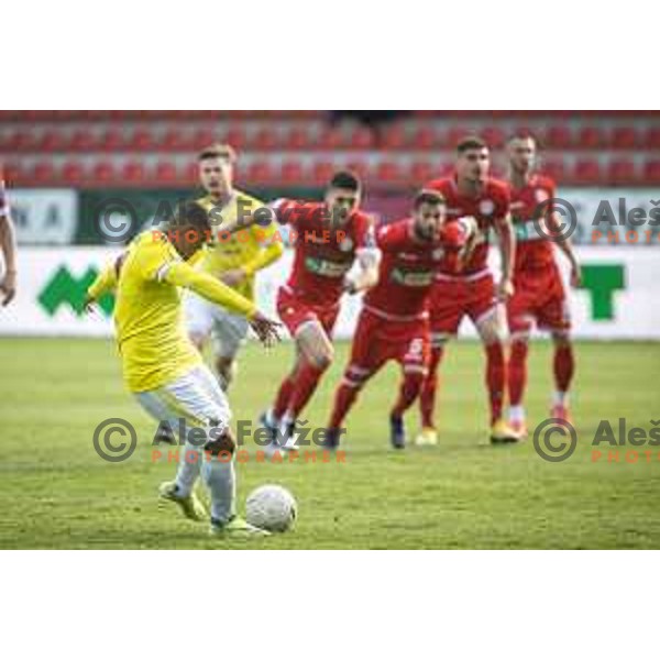 Marcos Tavares during Prva liga Telekom Slovenije football match between Aluminij and Maribor in Kidricevo, Slovenija on April 16, 2021