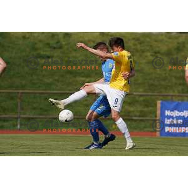 Martin Kramaric in action during Prva Liga Telekom Slovenije 2020-2021 football match between Bravo and Domzale in Ljubljana, Slovenia on April 17, 2021 