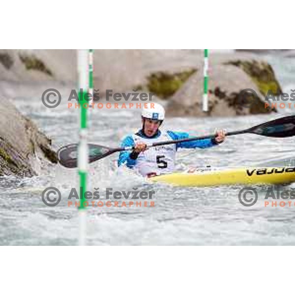Martin Srabotnik, winner of K-1 at European Open Canoe Cup in Ljubljana, Slovenia on April 18, 2021