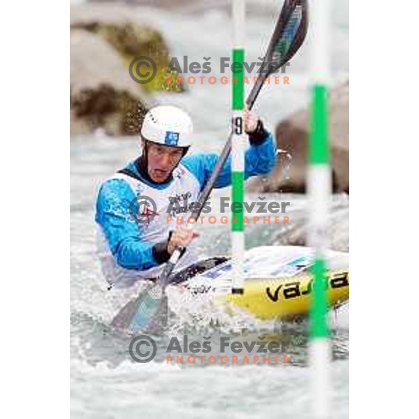 Martin Srabotnik, winner of K-1 at European Open Canoe Cup in Ljubljana, Slovenia on April 18, 2021
