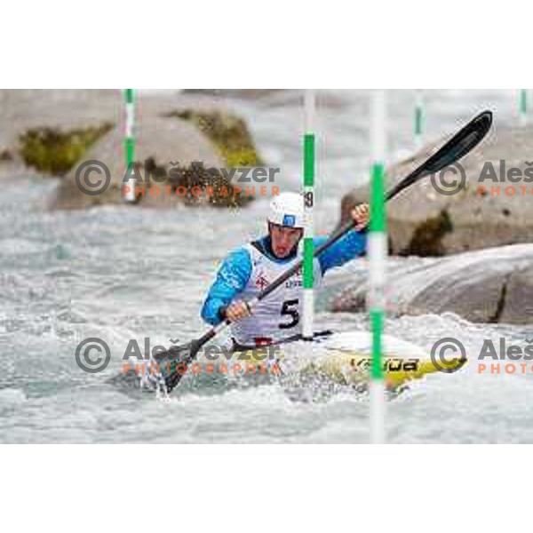 Martin Srabotnik, winner of K-1 at European Open Canoe Cup in Ljubljana, Slovenia on April 18, 2021