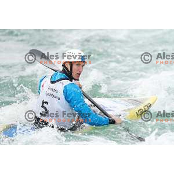 Martin Srabotnik, winner of K-1 at European Open Canoe Cup in Ljubljana, Slovenia on April 18, 2021