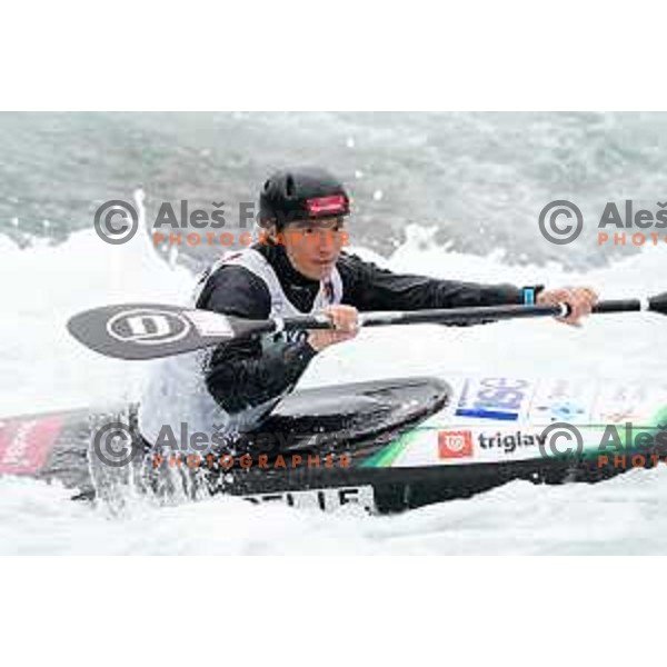 Eva Tercelj competes in K-1 Women at European Open Canoe Cup in Ljubljana, Slovenia on April 18, 2021