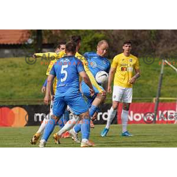 Senijad Ibricic in action during Prva Liga Telekom Slovenije 2020-2021 football match between Bravo and Domzale in Ljubljana, Slovenia on April 17, 2021