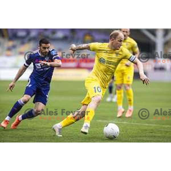 Senijad Ibricic in action during Prva liga Telekom Slovenije football match between Maribor and Domzale in Ljudski vrt, Maribor, Slovenia on April 20, 2021