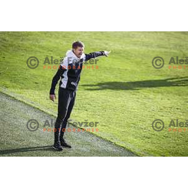 Simon Rozman, head coach of Maribor during Prva liga Telekom Slovenije football match between Maribor and Domzale in Ljudski vrt, Maribor, Slovenia on April 20, 2021