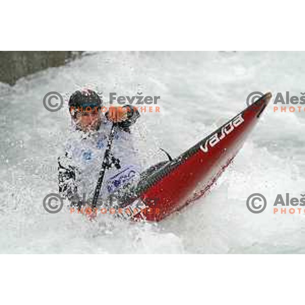 Raffaello Ivaldi competes in C-1 at European Open Canoe Cup in Ljubljana, Slovenia on April 18, 2021