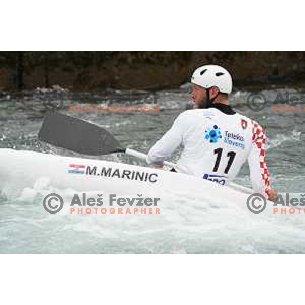 Matija Marinic competes in C-1 at European Open Canoe Cup in Ljubljana, Slovenia on April 18, 2021
