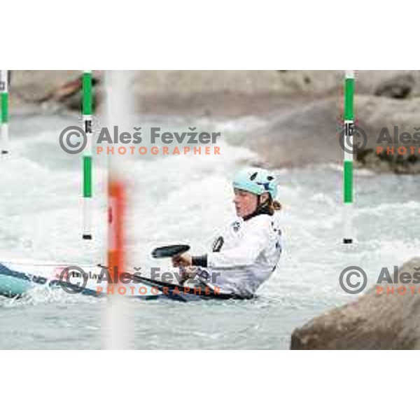 Ula Skok competes in K-1 Women at European Open Canoe Cup in Ljubljana, Slovenia on April 18, 2021