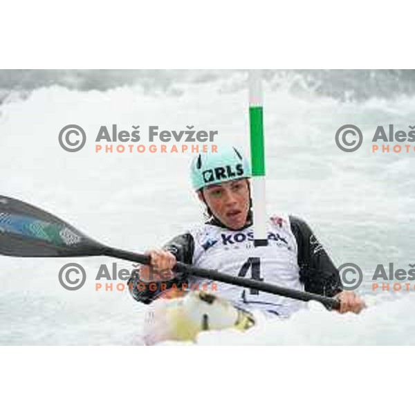 Ajda Novak competes in K-1 Women at European Open Canoe Cup in Ljubljana, Slovenia on April 18, 2021