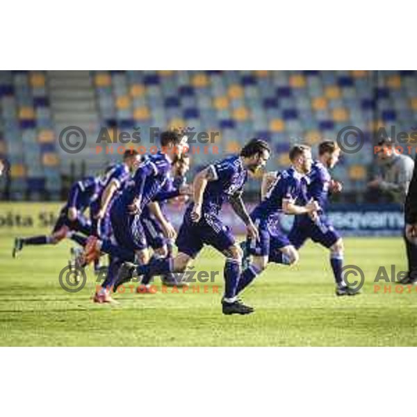 Denis Klinar of Maribor in action during Prva liga Telekom Slovenije football match between Maribor and Domzale in Ljudski vrt, Maribor, Slovenia on April 20, 2021