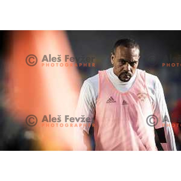 Marcos Tavares in action during Prva liga Telekom Slovenije football match between Maribor and Domzale in Ljudski vrt, Maribor, Slovenia on April 20, 2021
