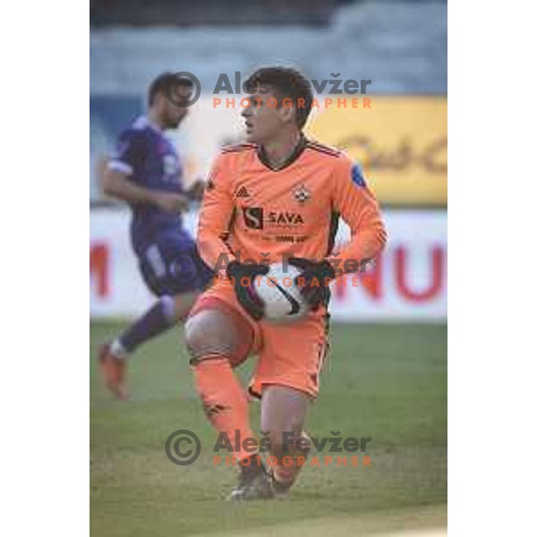 Azbe Jug in action during Prva liga Telekom Slovenije football match between Maribor and Domzale in Ljudski vrt, Maribor, Slovenia on April 20, 2021